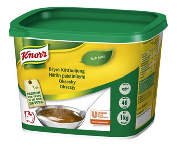 Brynt Köttbuljong, pasta